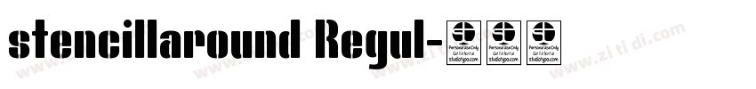 stencillaround Regul字体转换